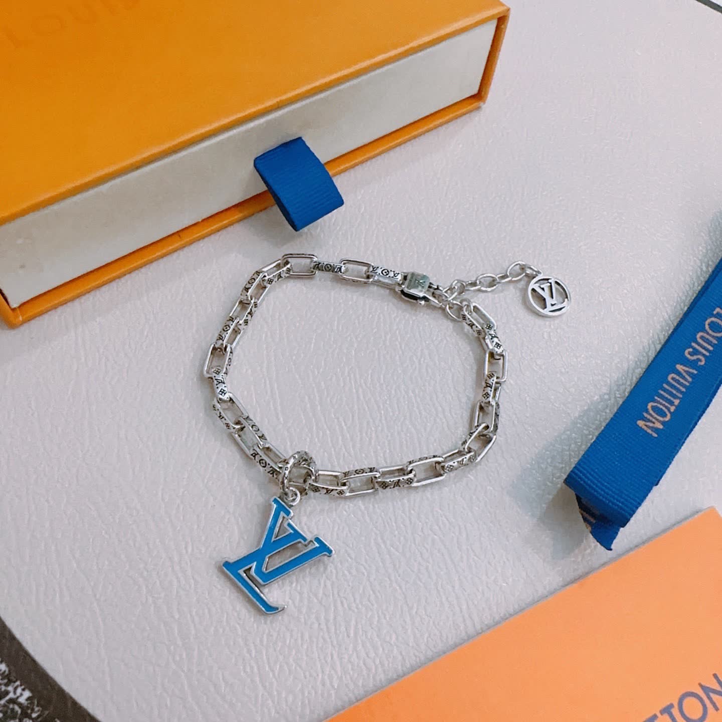 Louis Vuitton Silver Tone Bracelet